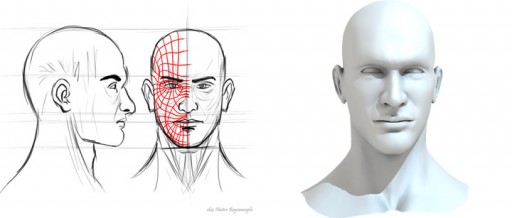 Cinema 4D урок - Моделирование головы