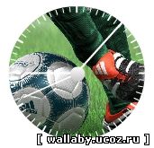 Футбольные часы для сайта с белыми цифрами